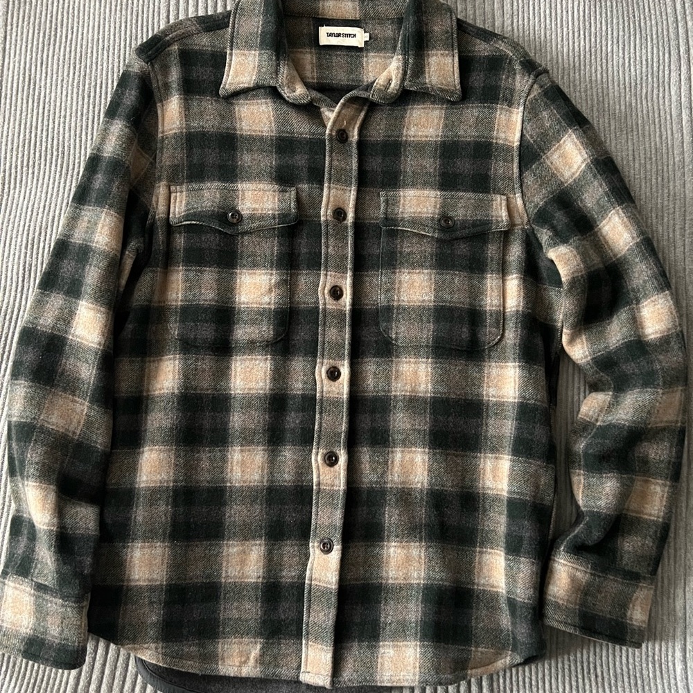 Taylor Stitch The Maritime Shirt Jacket in Pine Plaid M-40